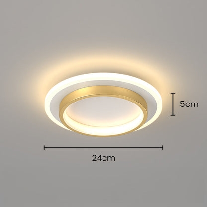 Plafondlamp Moderne LED met Dubbele Ring en Ronde Vorm