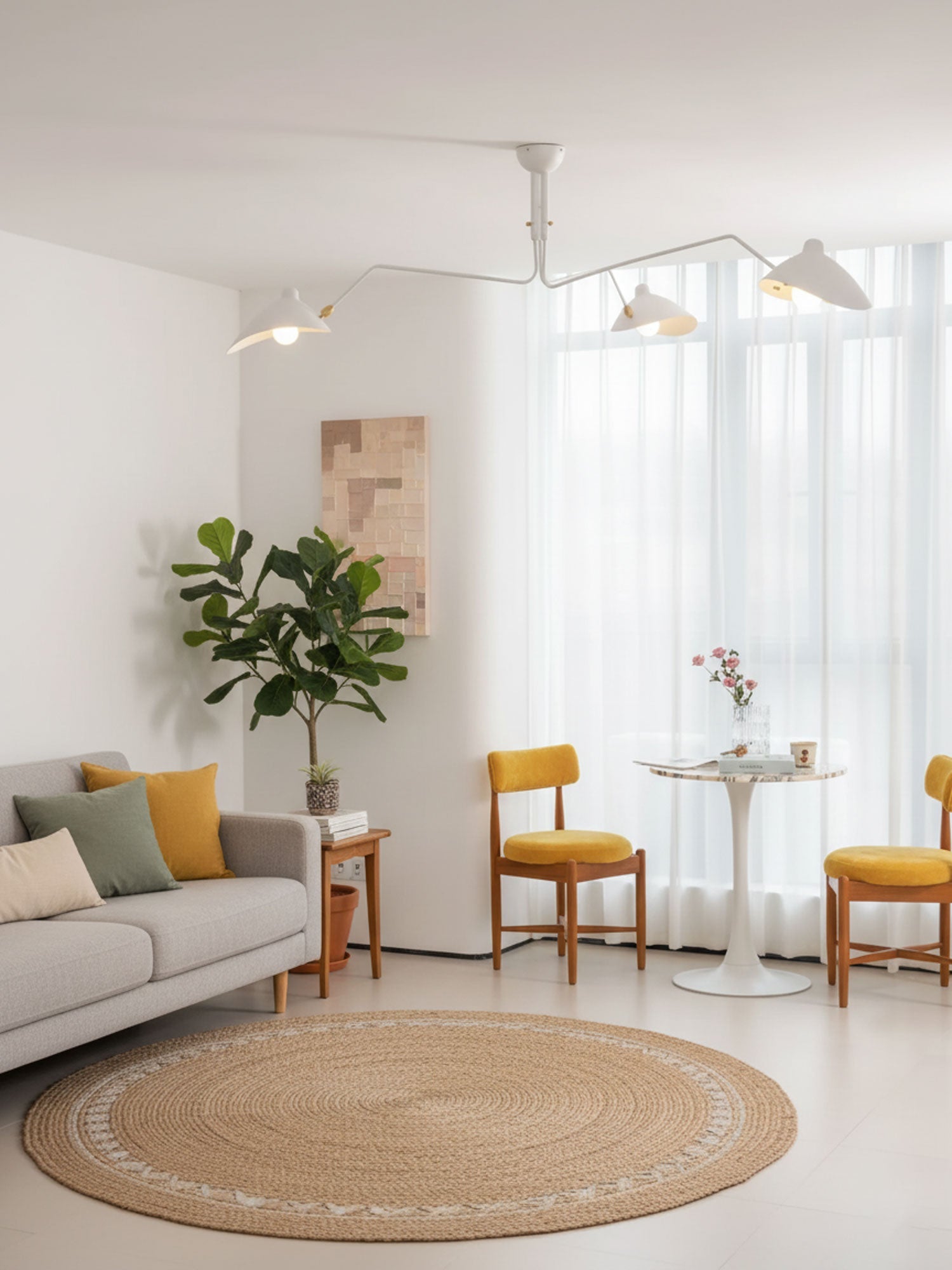 Plafondlamp Retro met Meerdere Armen en Verstelbare Spots