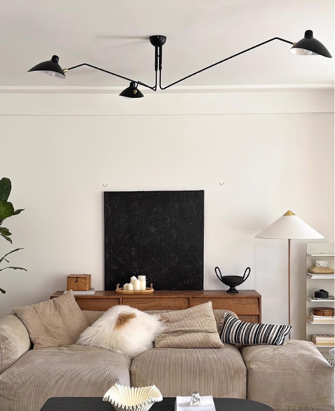 Plafondlamp Retro met Meerdere Armen en Verstelbare Spots