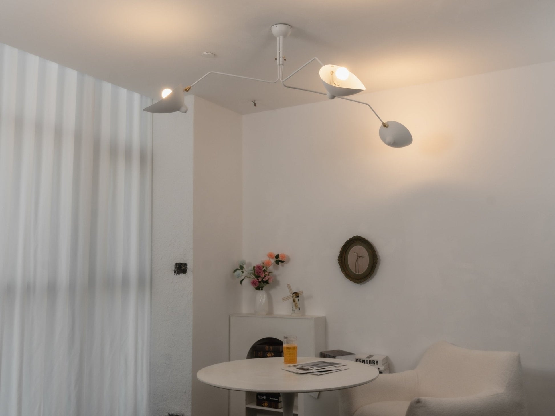 Plafondlamp Retro met Meerdere Armen en Verstelbare Spots ##POS:104##