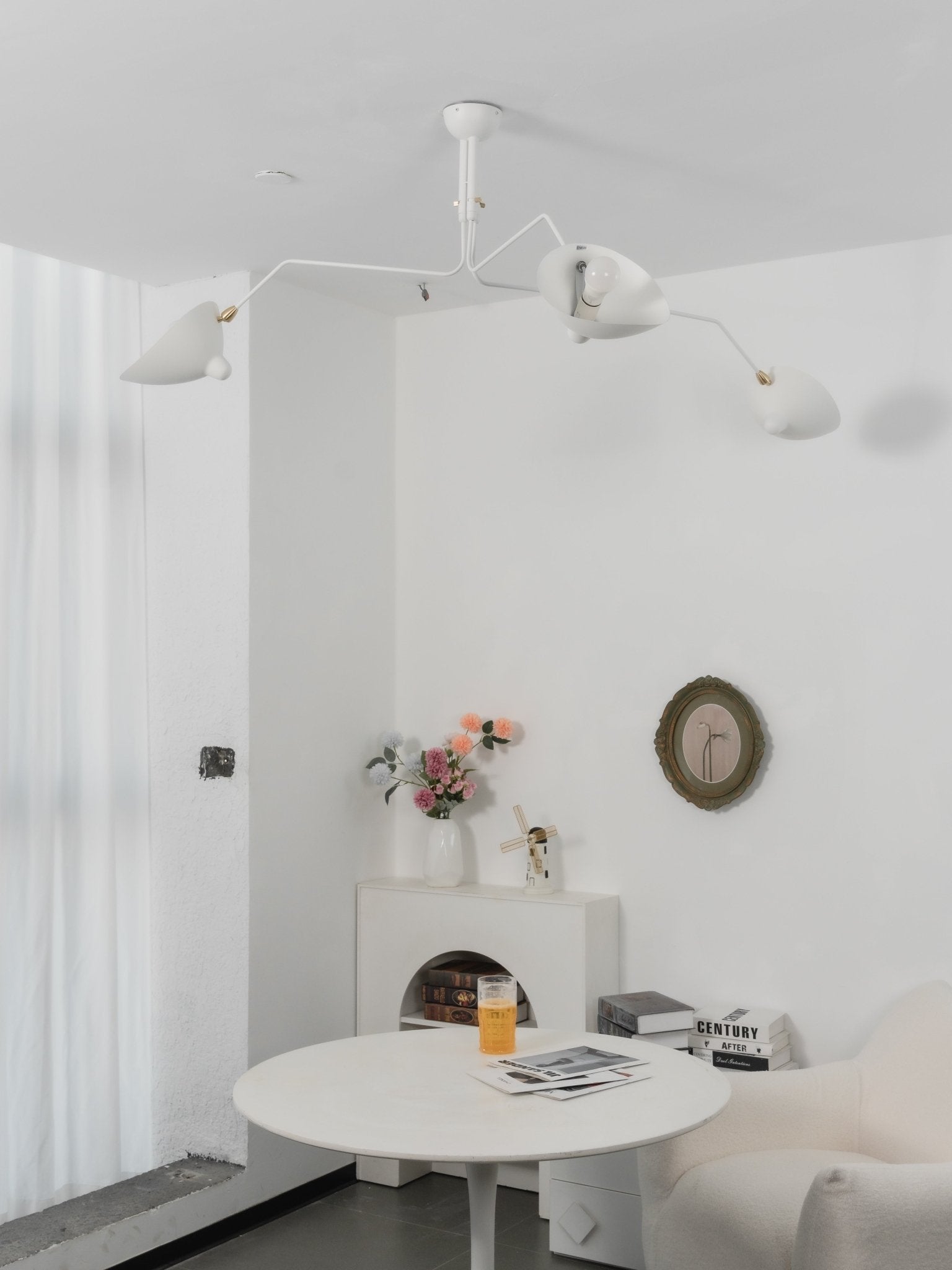 Plafondlamp Retro met Meerdere Armen en Verstelbare Spots