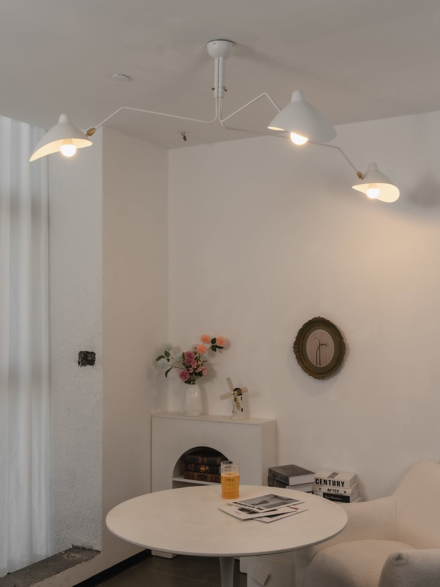 Plafondlamp Retro met Meerdere Armen en Verstelbare Spots