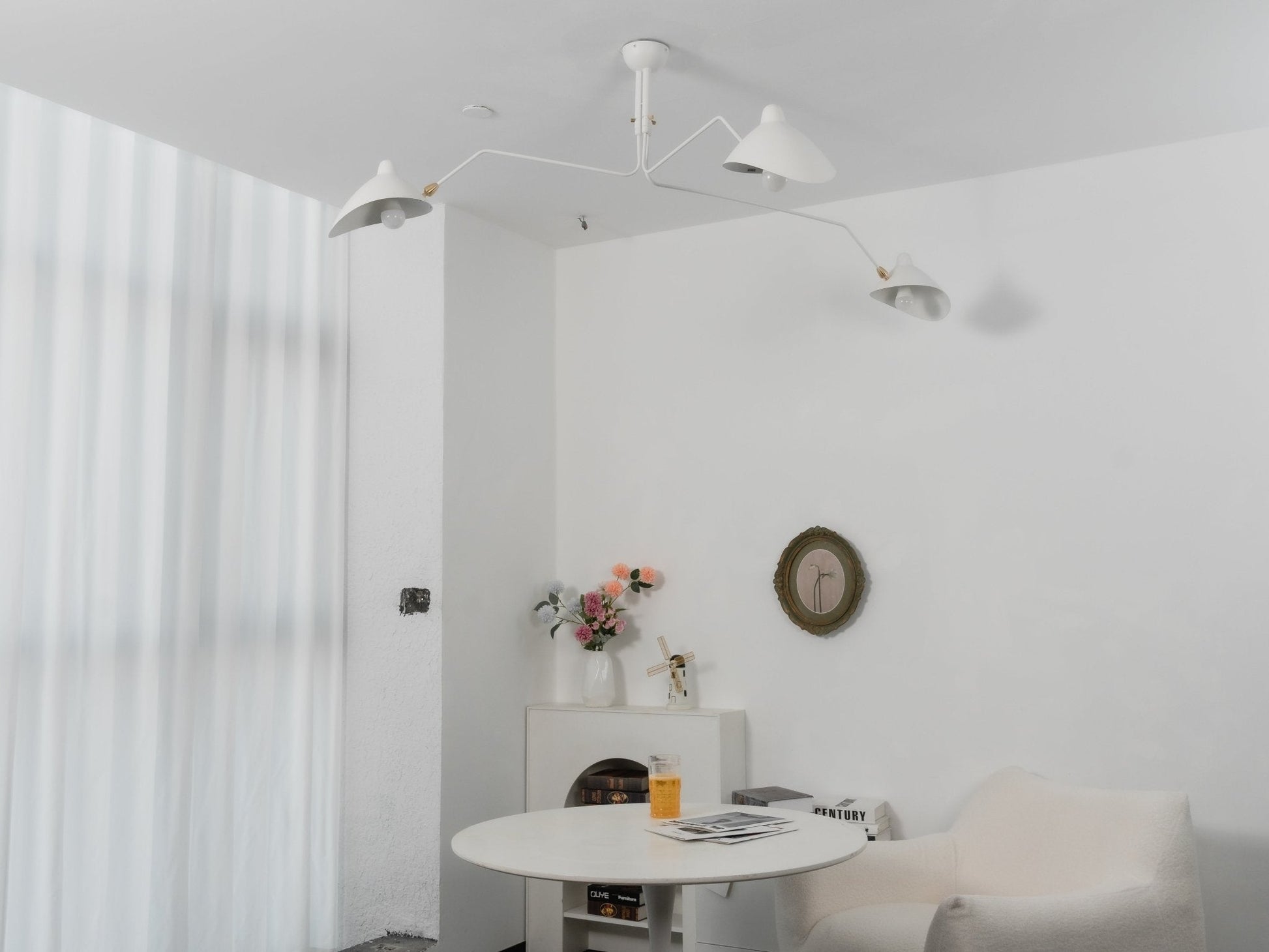 Plafondlamp Retro met Meerdere Armen en Verstelbare Spots