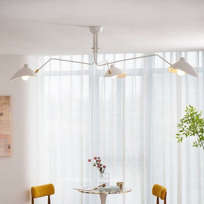Plafondlamp Retro met Meerdere Armen en Verstelbare Spots
