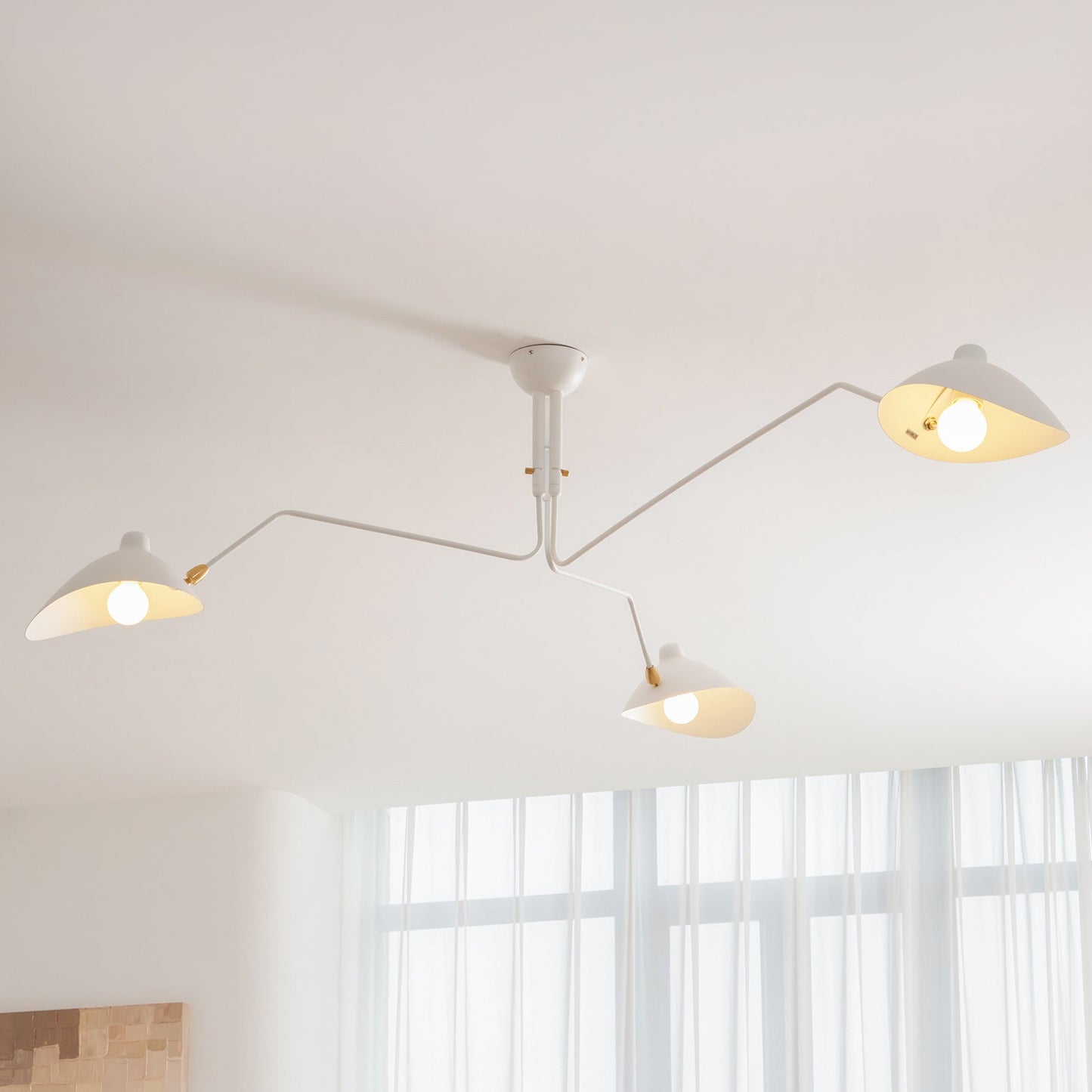 Plafondlamp Retro met Meerdere Armen en Verstelbare Spots