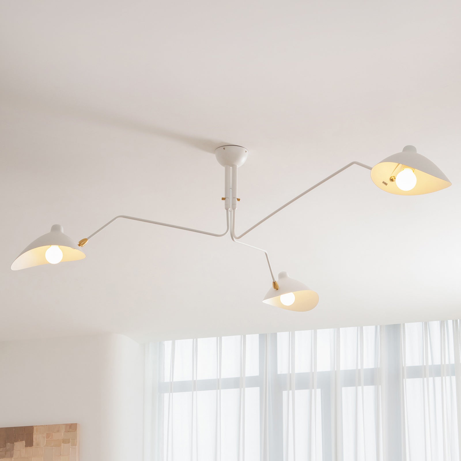 Plafondlamp Retro met Meerdere Armen en Verstelbare Spots