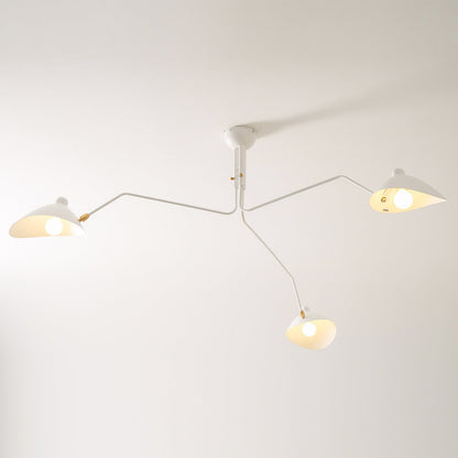 Plafondlamp Retro met Meerdere Armen en Verstelbare Spots