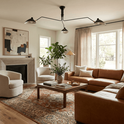 Plafondlamp Retro met Meerdere Armen en Verstelbare Spots