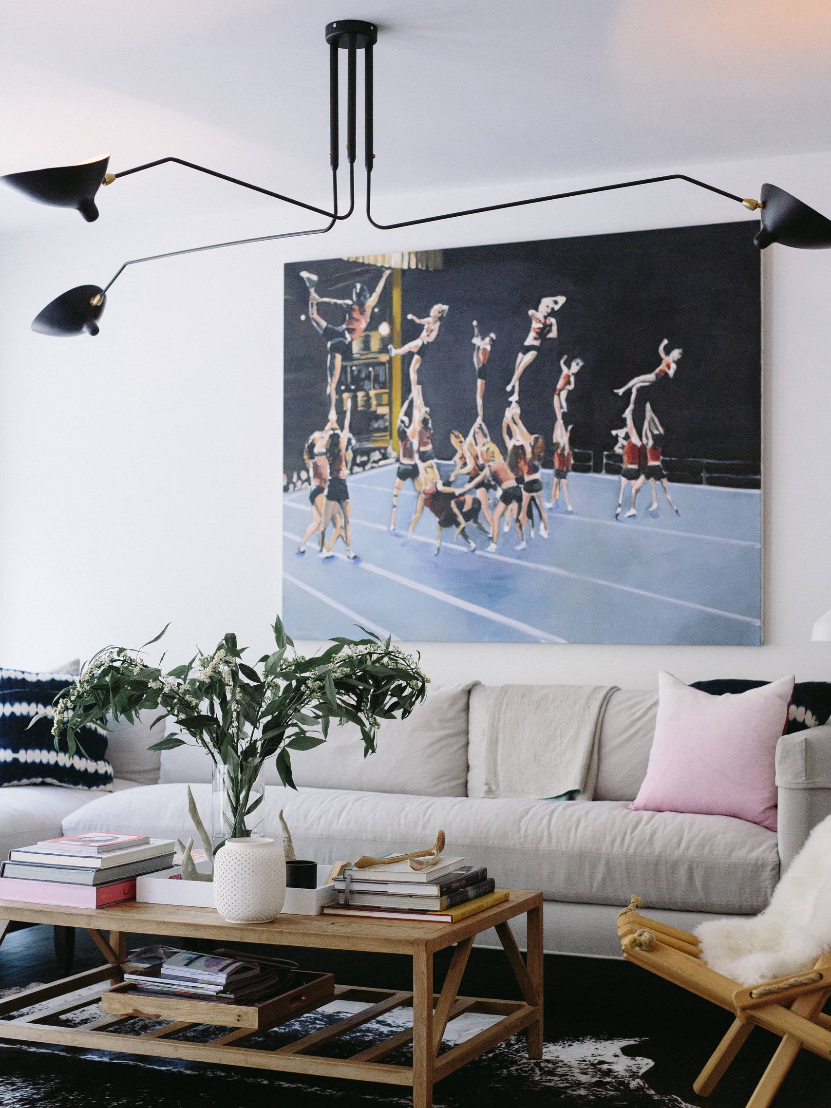 Plafondlamp Retro met Meerdere Armen en Verstelbare Spots
