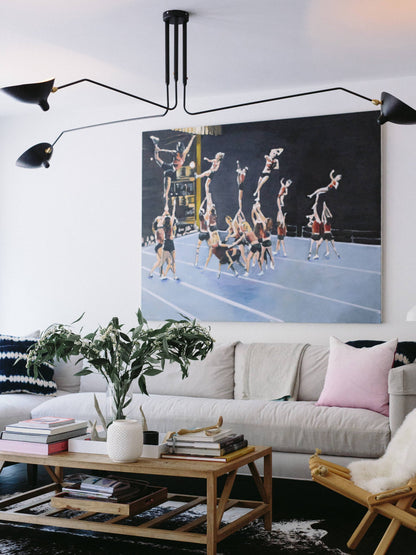 Plafondlamp Retro met Meerdere Armen en Verstelbare Spots