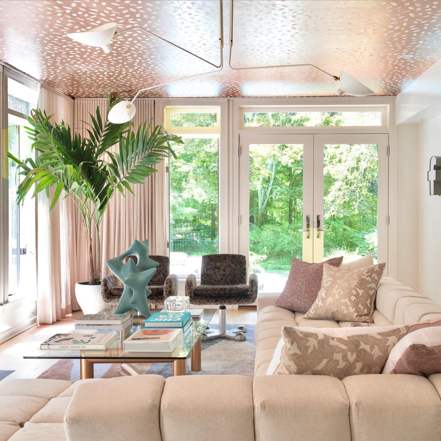 Plafondlamp Retro met Meerdere Armen en Verstelbare Spots