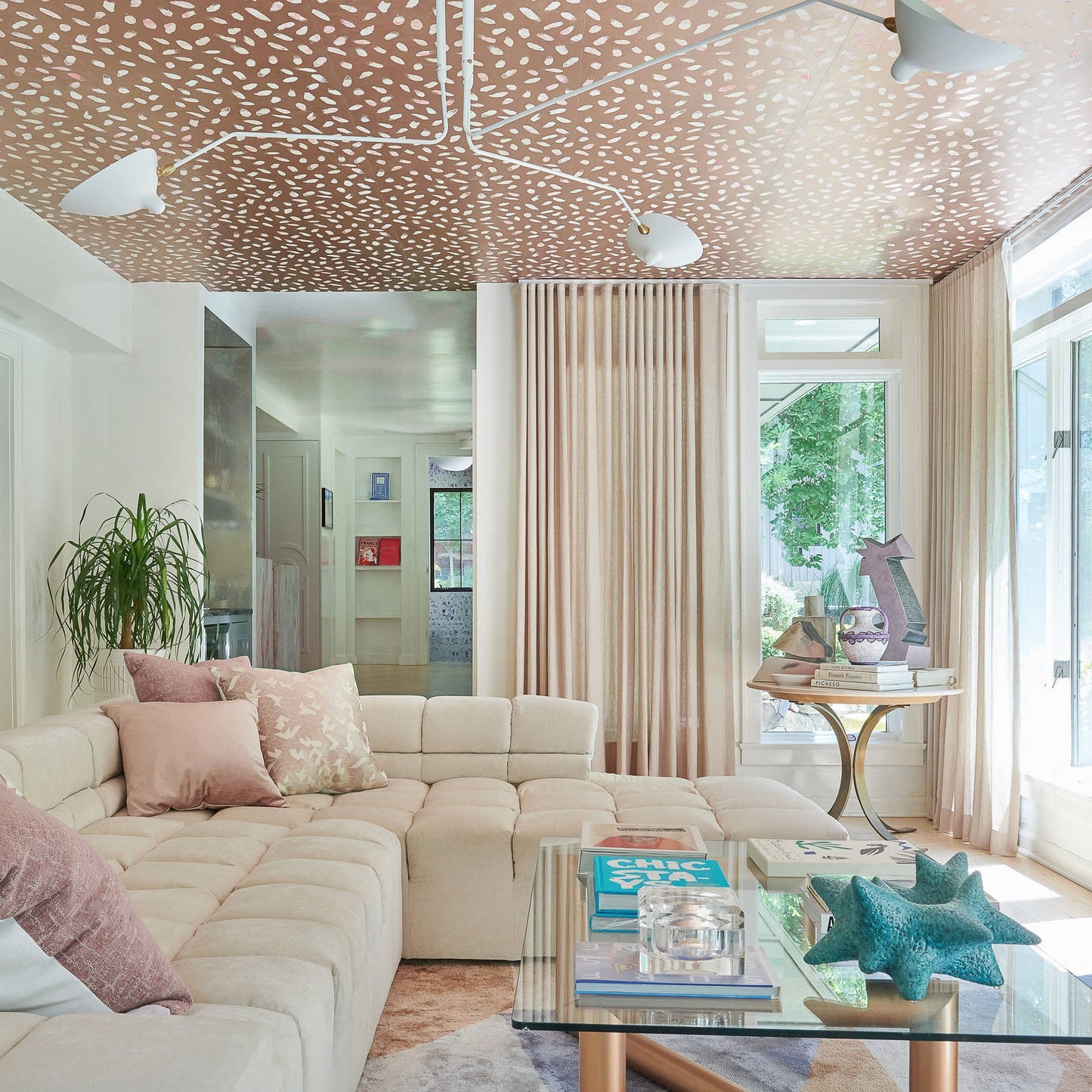 Plafondlamp Retro met Meerdere Armen en Verstelbare Spots