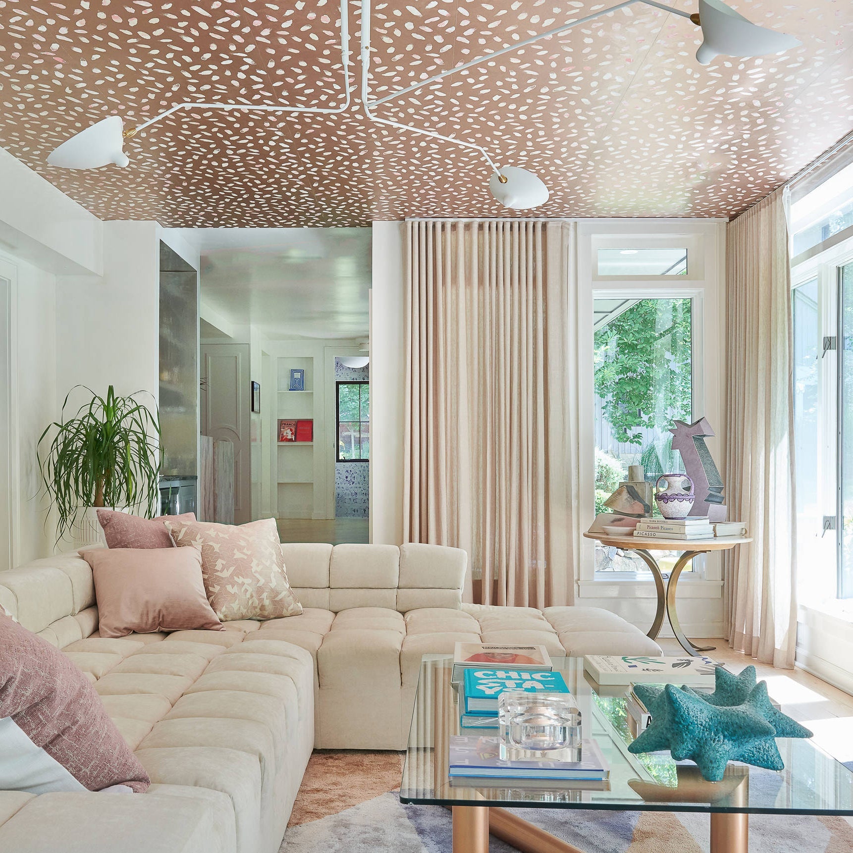 Plafondlamp Retro met Meerdere Armen en Verstelbare Spots