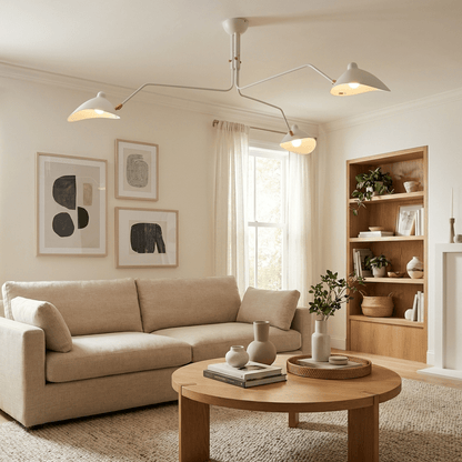Plafondlamp Retro met Meerdere Armen en Verstelbare Spots