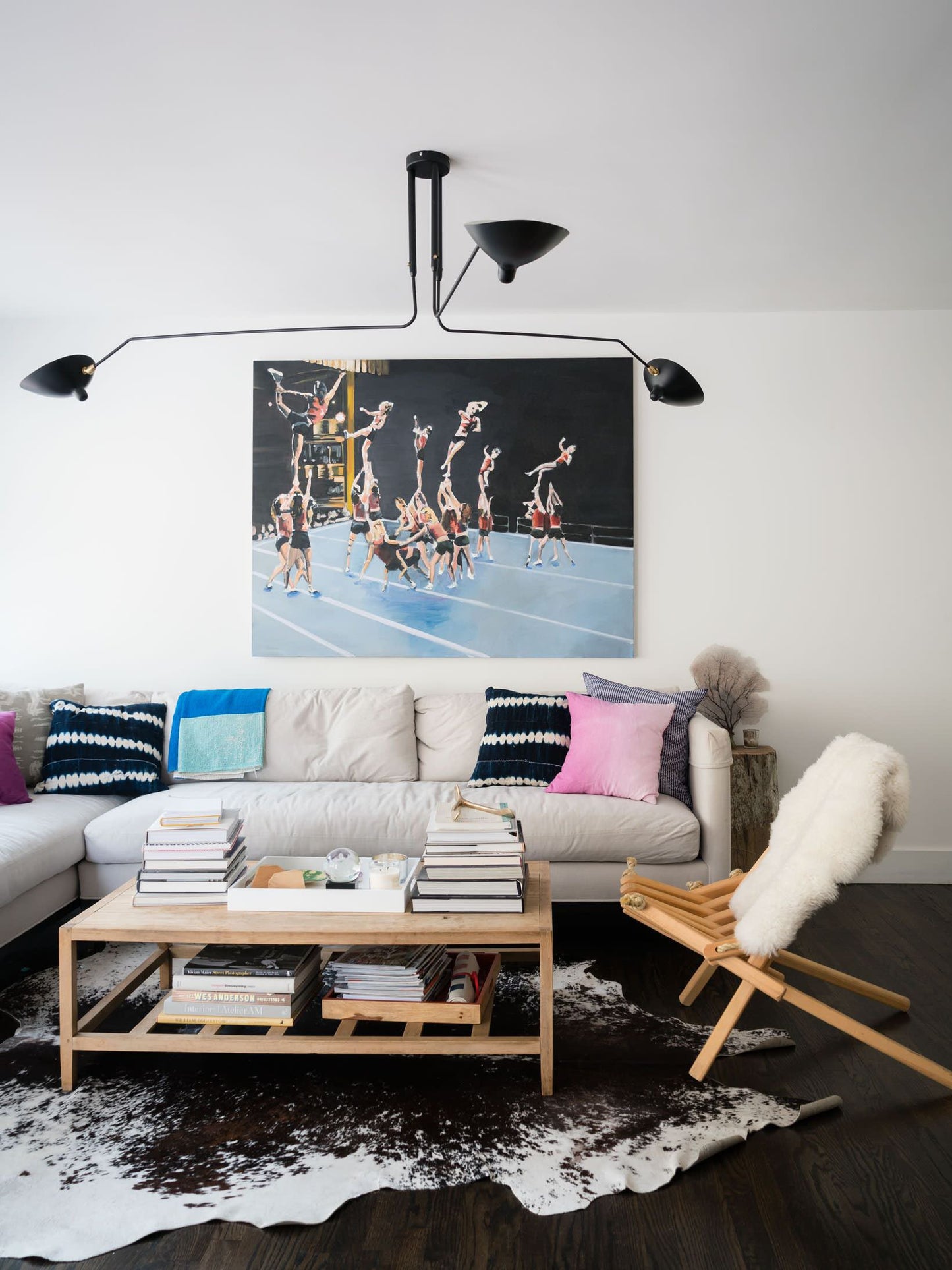 Plafondlamp Retro met Meerdere Armen en Verstelbare Spots