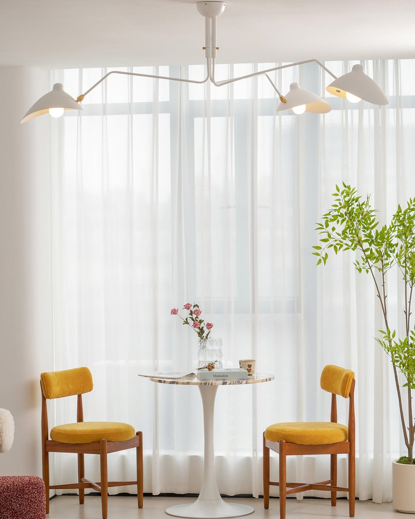 Plafondlamp Retro met Meerdere Armen en Verstelbare Spots