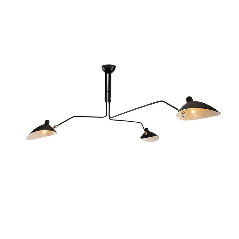 Plafondlamp Retro met Meerdere Armen en Verstelbare Spots