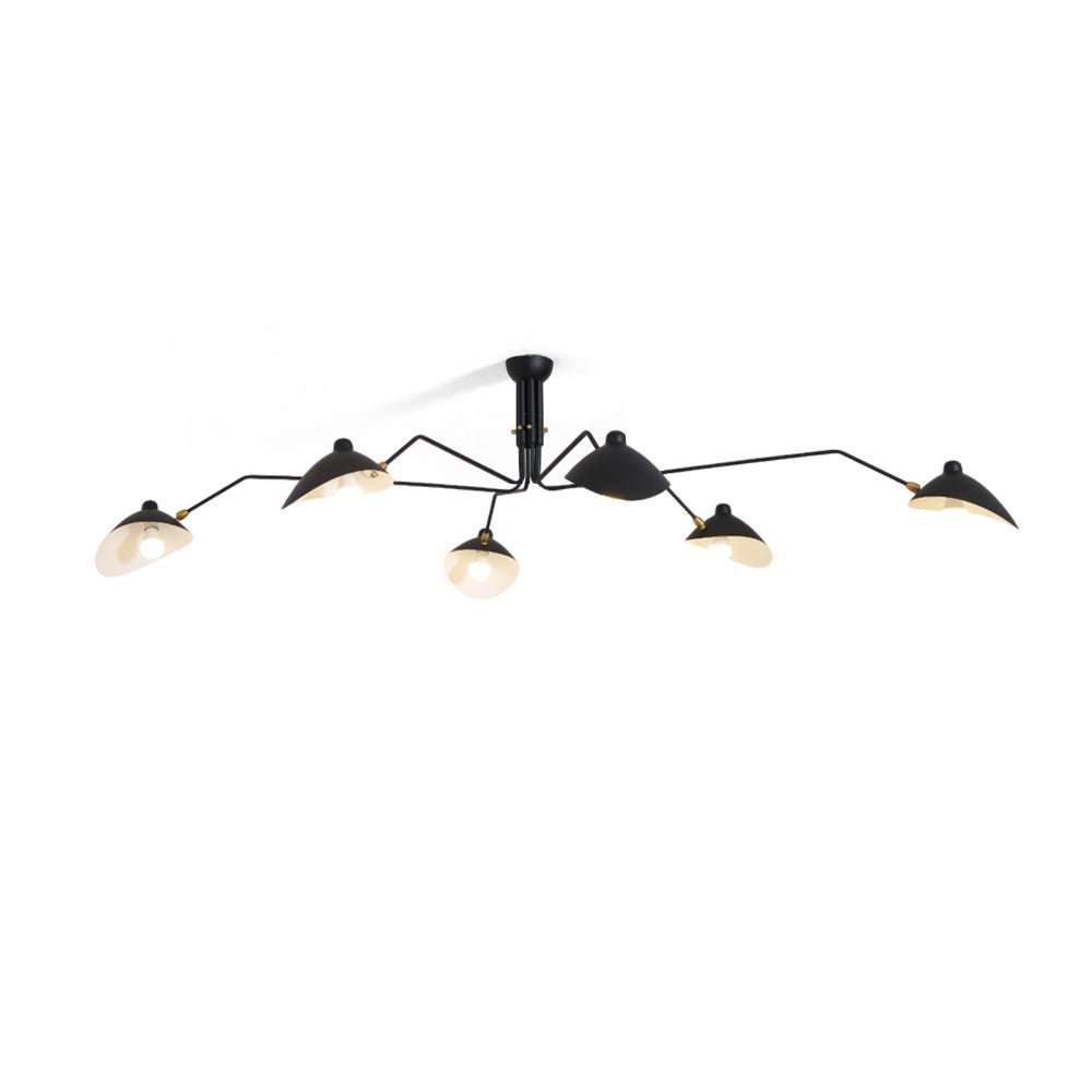 Plafondlamp Retro met Meerdere Armen en Verstelbare Spots ##POS:74##