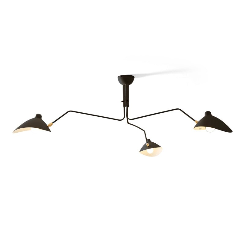 Plafondlamp Retro met Meerdere Armen en Verstelbare Spots