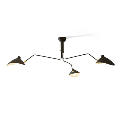 Plafondlamp Retro met Meerdere Armen en Verstelbare Spots
