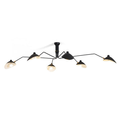 Plafondlamp Retro met Meerdere Armen en Verstelbare Spots
