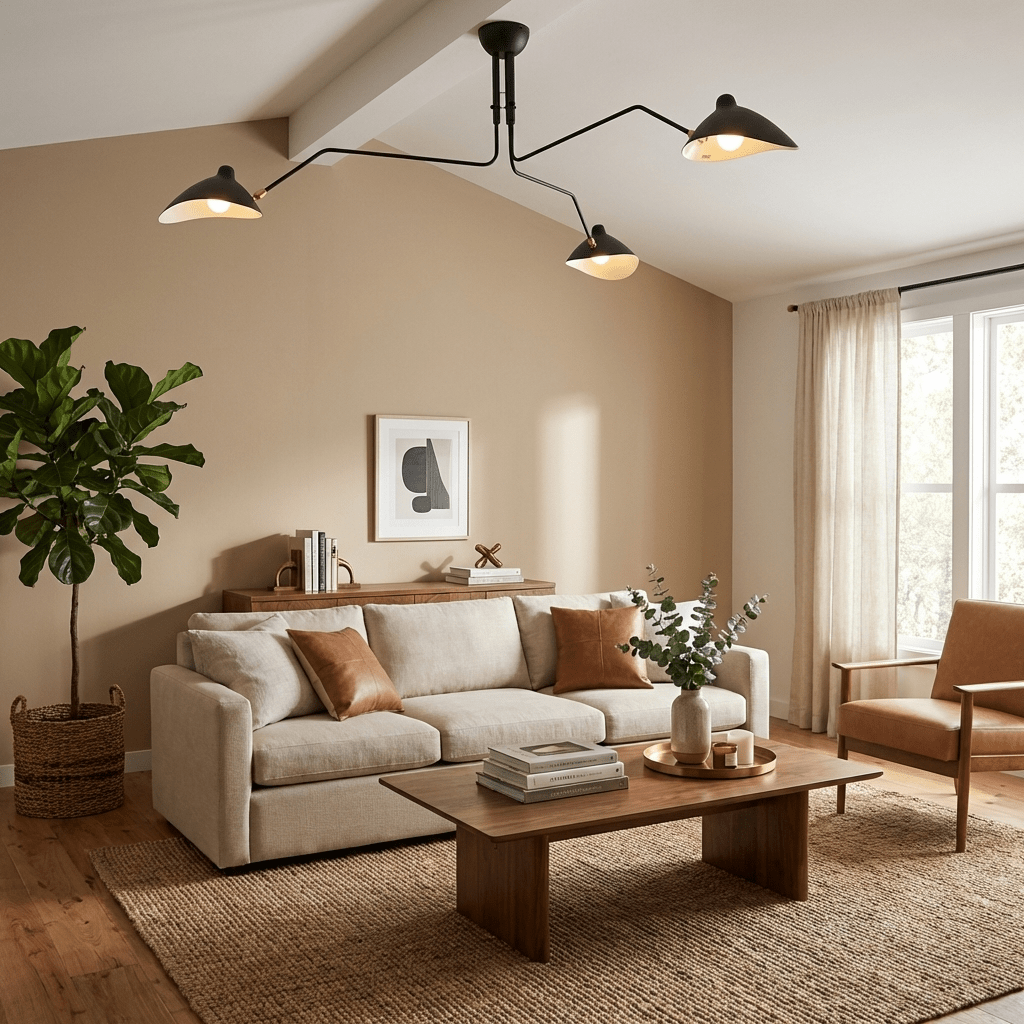 Plafondlamp Retro met Meerdere Armen en Verstelbare Spots