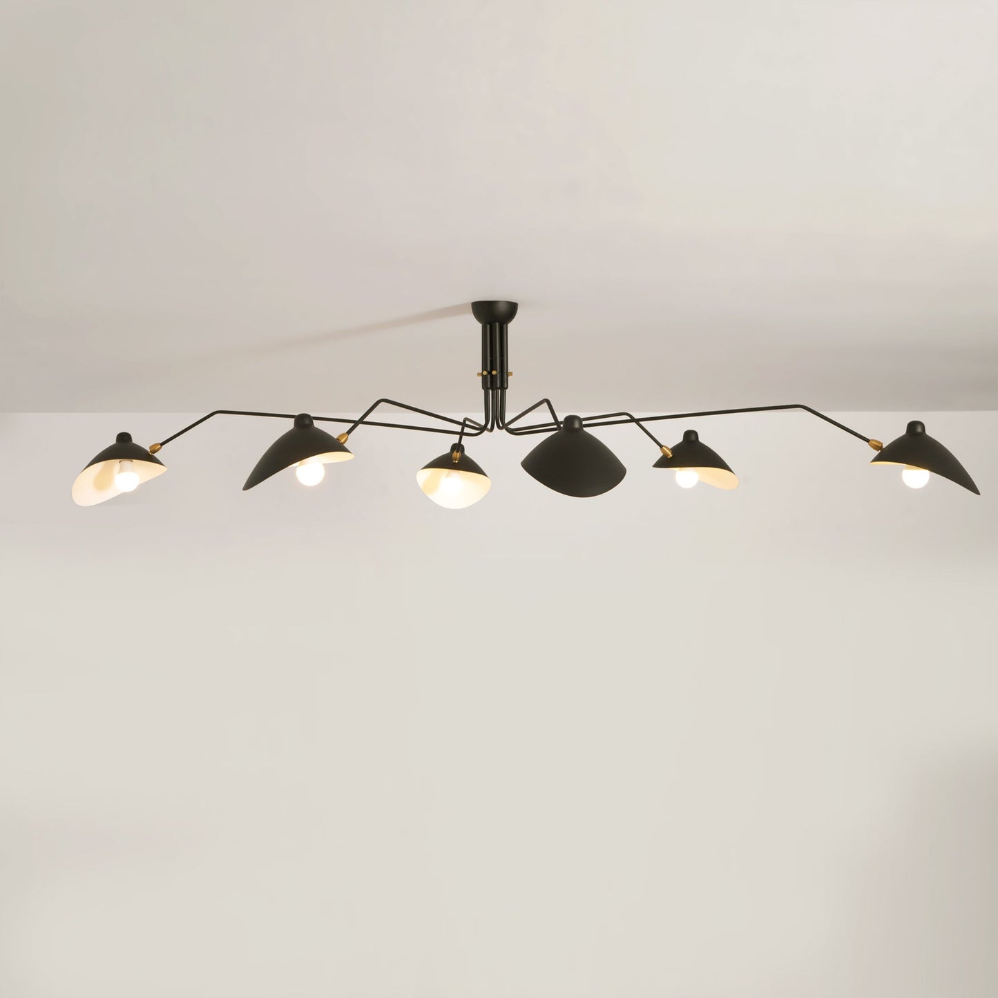 Plafondlamp Retro met Meerdere Armen en Verstelbare Spots