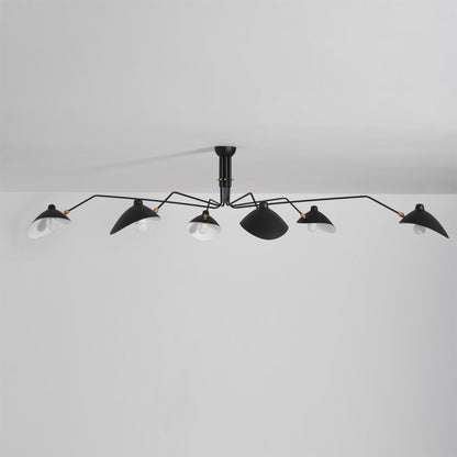 Plafondlamp Retro met Meerdere Armen en Verstelbare Spots ##POS:84##