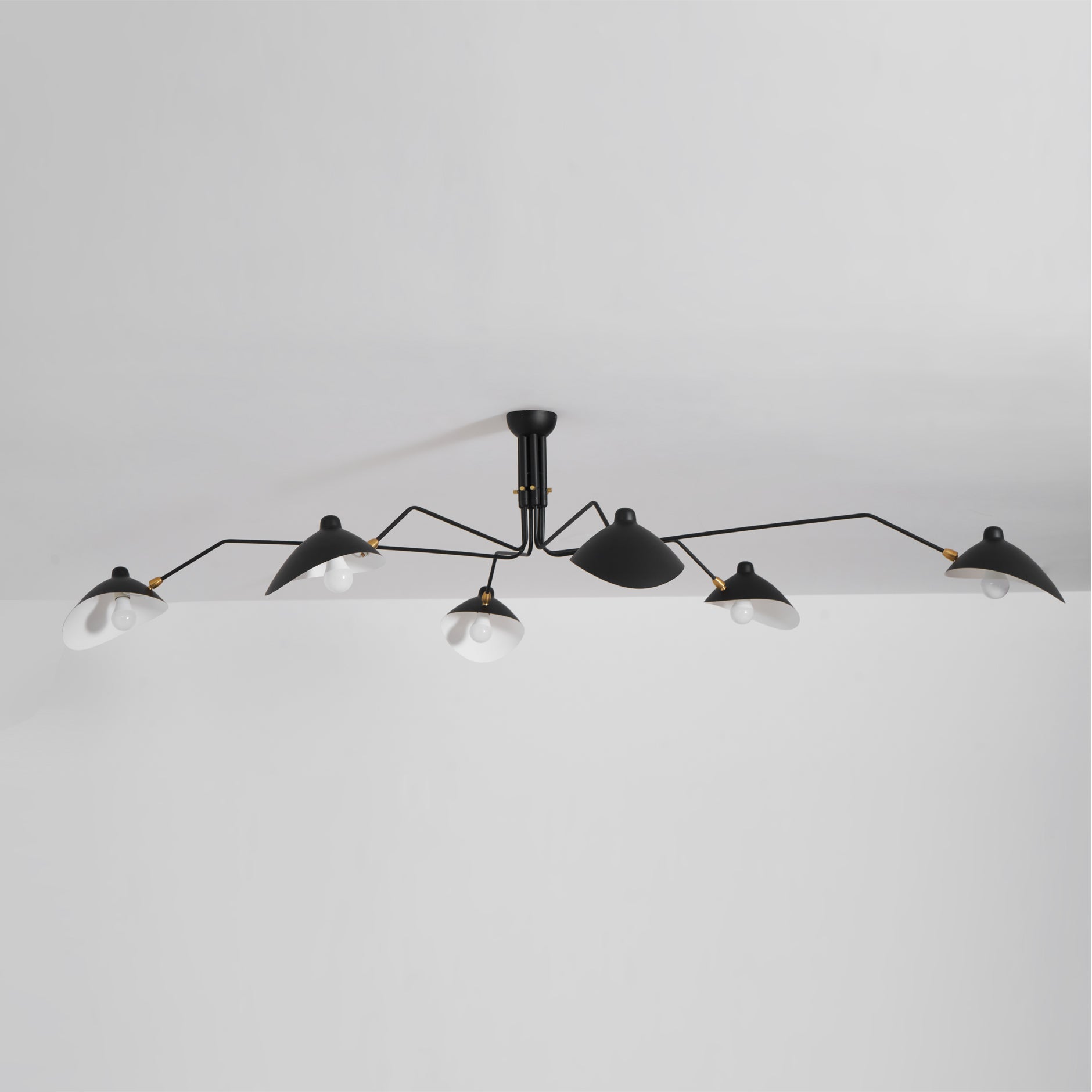 Plafondlamp Retro met Meerdere Armen en Verstelbare Spots