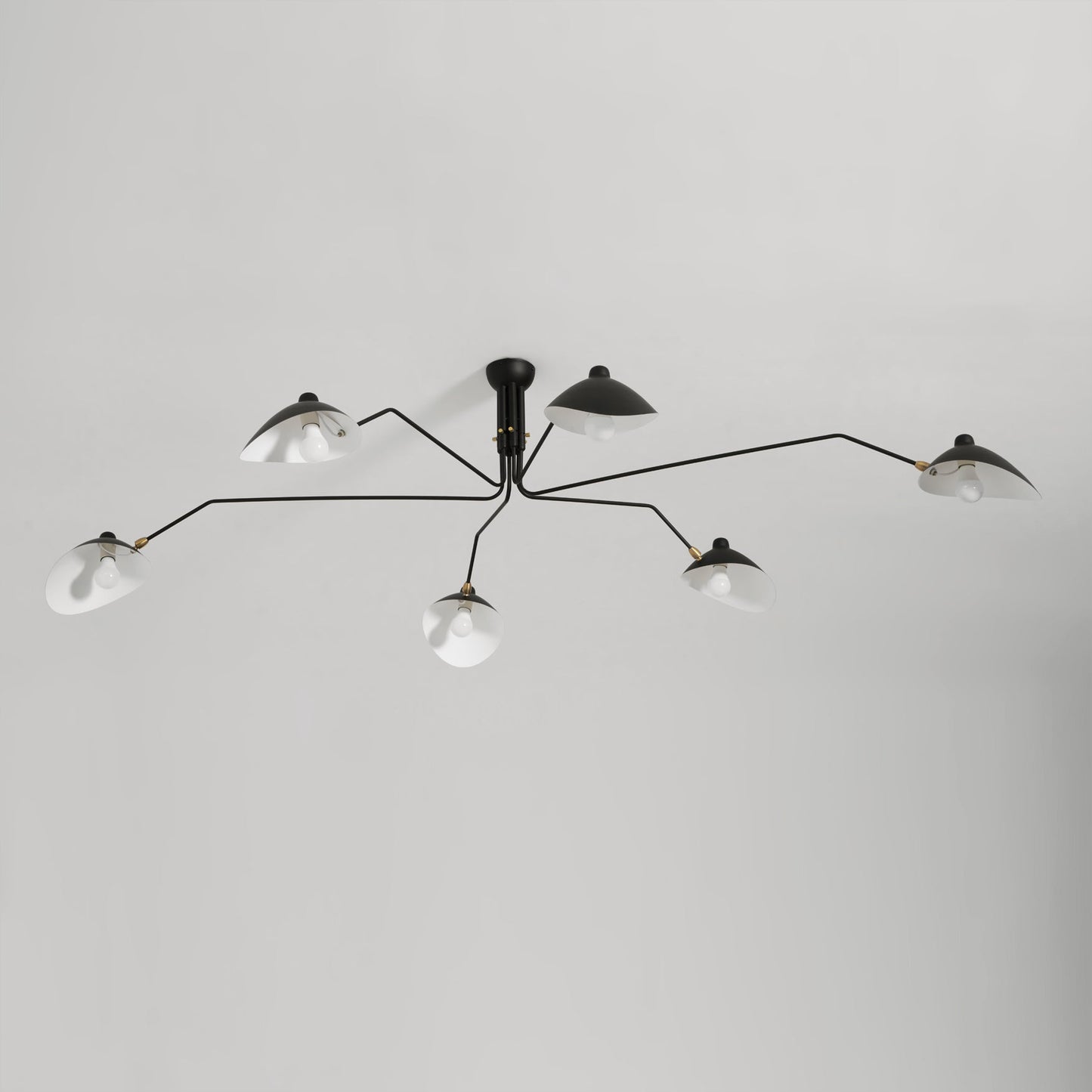 Plafondlamp Retro met Meerdere Armen en Verstelbare Spots