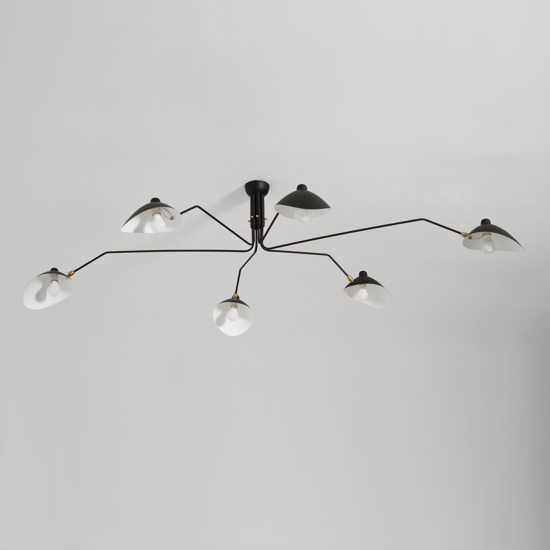 Plafondlamp Retro met Meerdere Armen en Verstelbare Spots