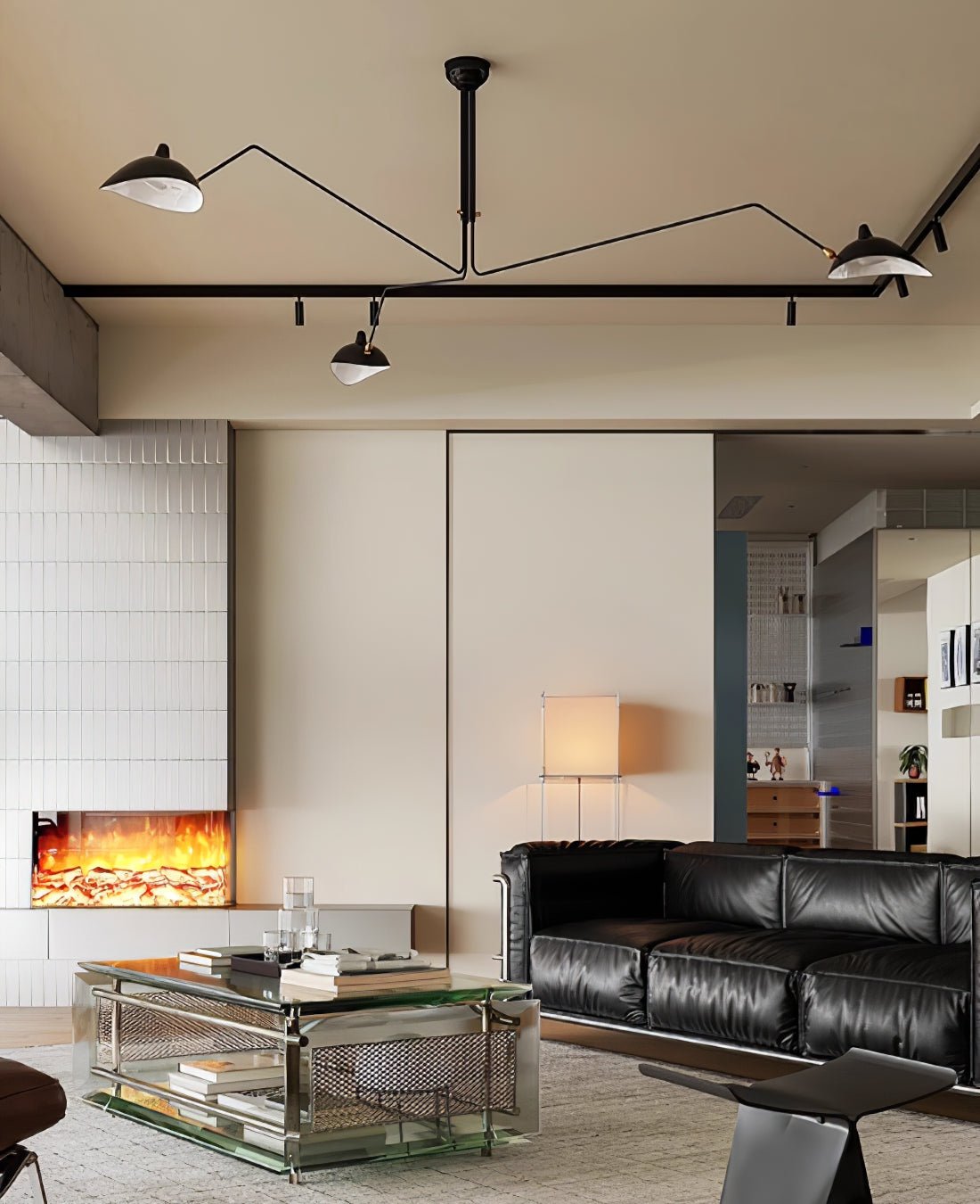 Plafondlamp Retro met Meerdere Armen en Verstelbare Spots