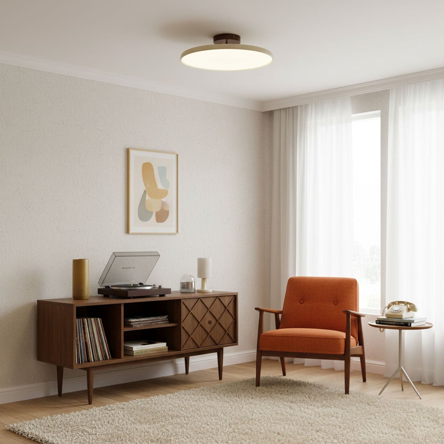 Plafondlamp Retro met Swingende Arm en Geïntegreerde LED Dimbaar