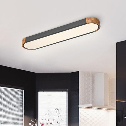 Plafondlamp Scandinavisch LED met Ovale Vorm en Driekleur Instelling