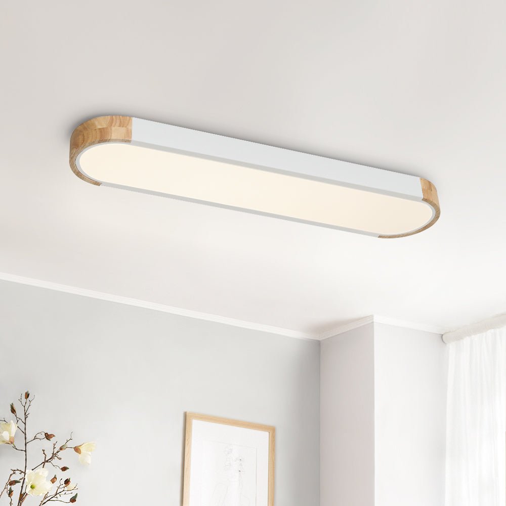 Plafondlamp Scandinavisch LED met Ovale Vorm en Driekleur Instelling