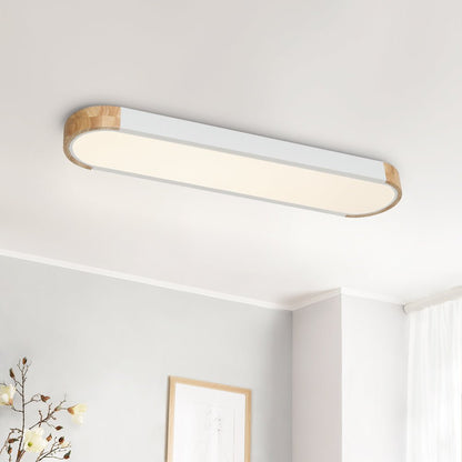 Plafondlamp Scandinavisch LED met Ovale Vorm en Driekleur Instelling