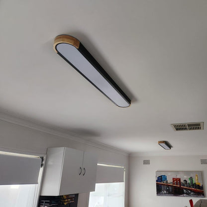 Plafondlamp Scandinavisch LED met Ovale Vorm en Driekleur Instelling