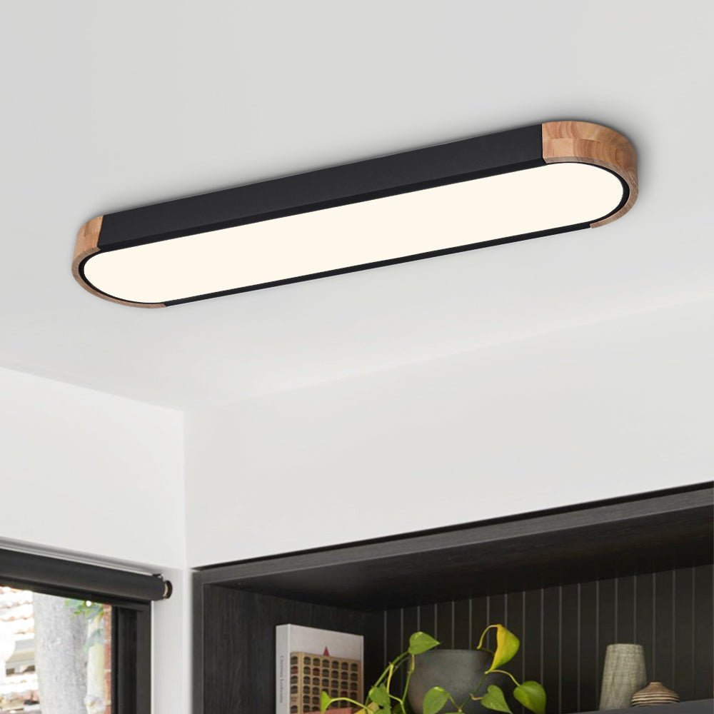 Plafondlamp Scandinavisch LED met Ovale Vorm en Driekleur Instelling