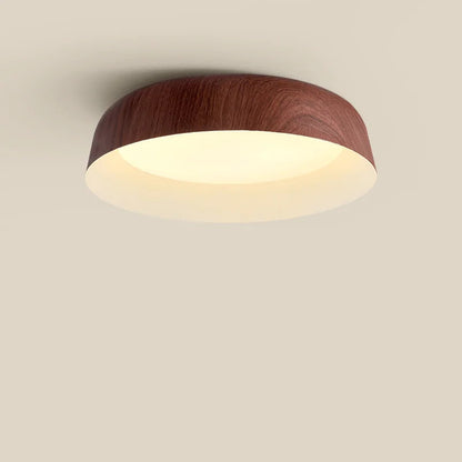 Plafondlamp Scandinavisch met Houtlook Kap en Geïntegreerde LED