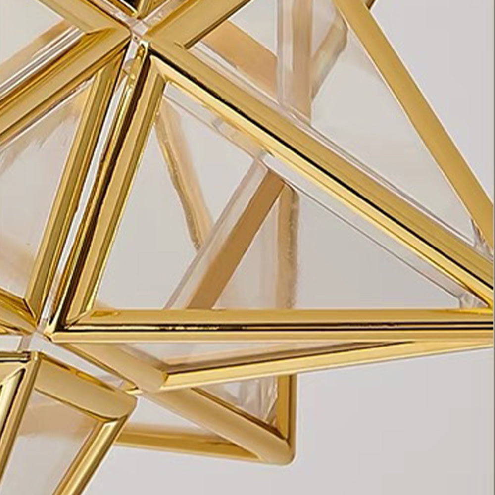 Plafondlamp Stervorm Modern met Geometrische Kap en E27 Fitting