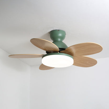 Plafondventilator met Lamp Bloembladdesign DC Motor 6 Snelheden