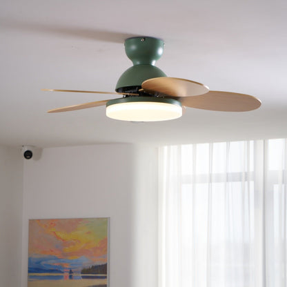 Plafondventilator met Lamp Bloembladdesign DC Motor 6 Snelheden