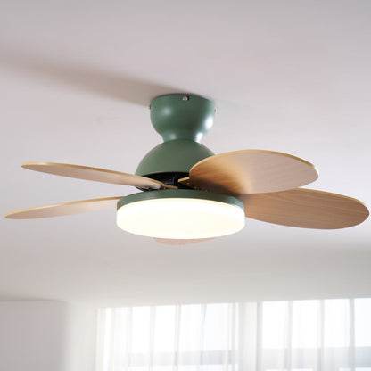 Plafondventilator met Lamp Bloembladdesign DC Motor 6 Snelheden