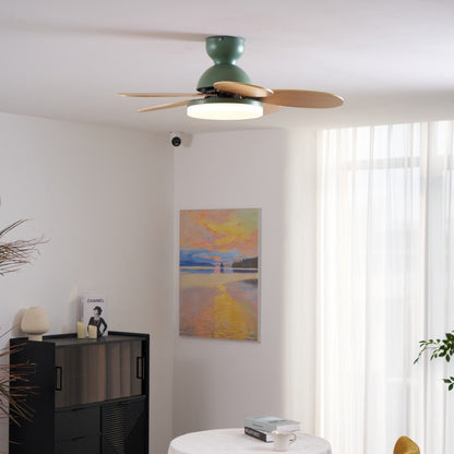 Plafondventilator met Lamp Bloembladdesign DC Motor 6 Snelheden