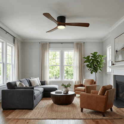 Plafondventilator Scandinavisch met LED Verlichting en Stille DC Motor