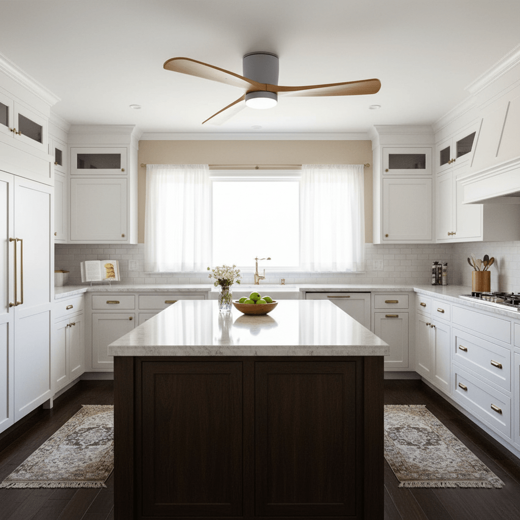 Plafondventilator Scandinavisch met LED Verlichting en Stille DC Motor
