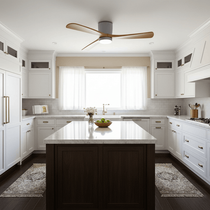 Plafondventilator Scandinavisch met LED Verlichting en Stille DC Motor