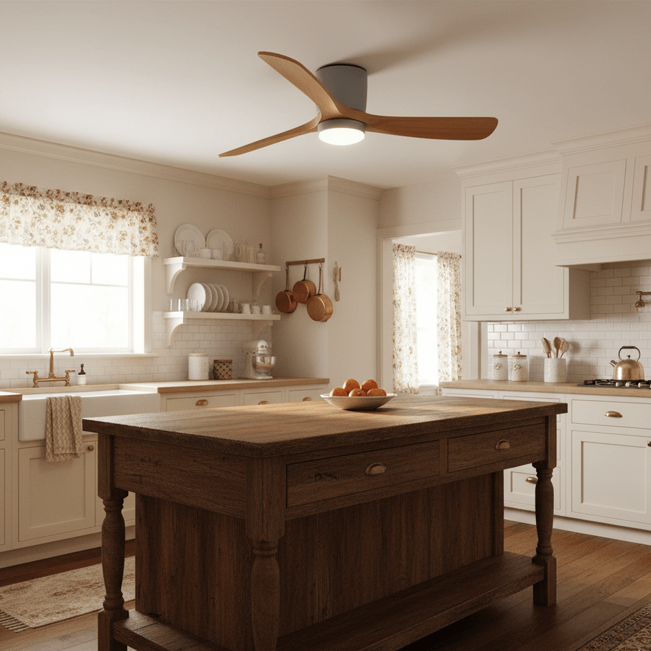Plafondventilator Scandinavisch met LED Verlichting en Stille DC Motor