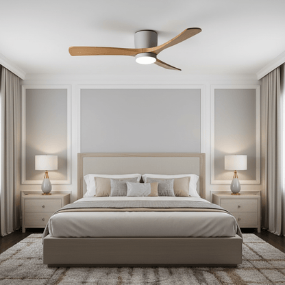 Plafondventilator Scandinavisch met LED Verlichting en Stille DC Motor