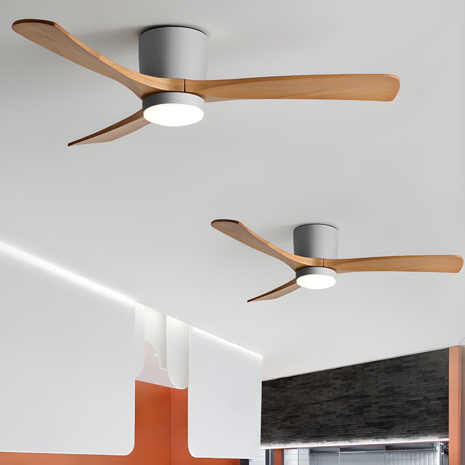 Plafondventilator Scandinavisch met LED Verlichting en Stille DC Motor